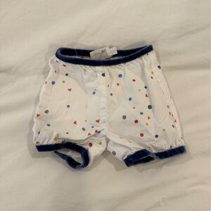 Oso & Me baby shorts Blue Trim and Colorful Shapes